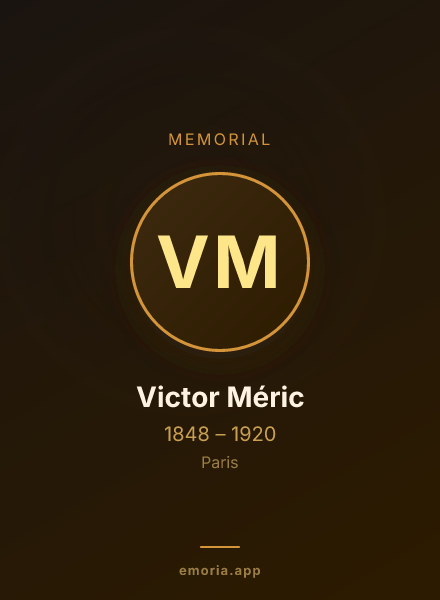 Memorial portrait of Victor Méric