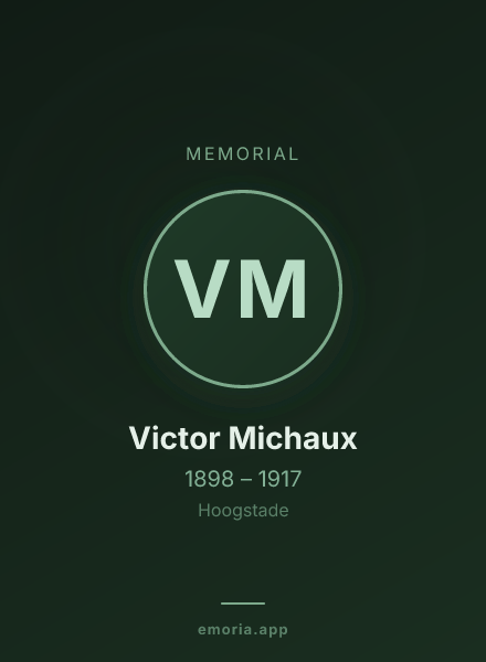 Memorial portrait of Victor Michaux