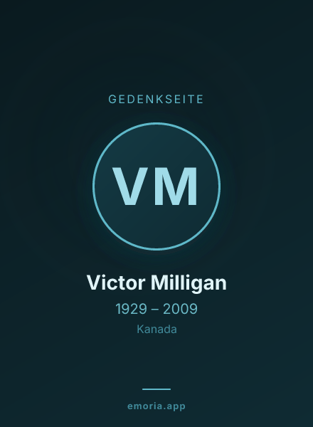 Gedenkportrait von Victor Milligan