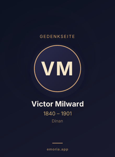 Gedenkportrait von Victor Milward