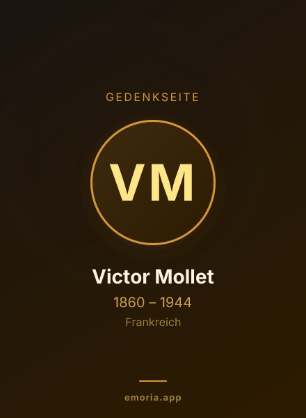 Gedenkportrait von Victor Mollet