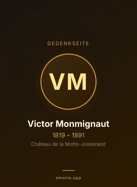 Gedenkportrait von Victor Monmignaut