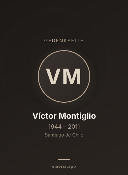 Gedenkportrait von Víctor Montiglio