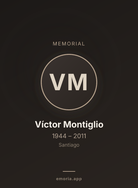 Memorial portrait of Víctor Montiglio