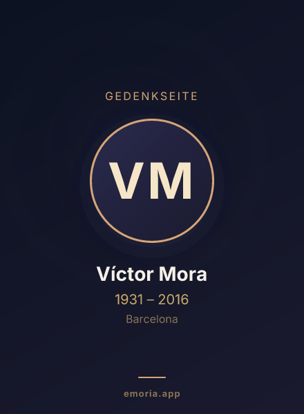 Gedenkportrait von Víctor Mora