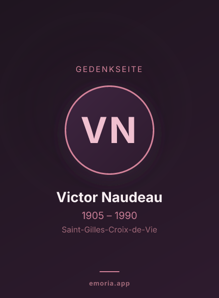 Gedenkportrait von Victor Naudeau