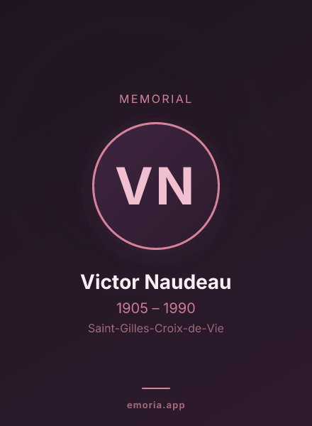 Memorial portrait of Victor Naudeau
