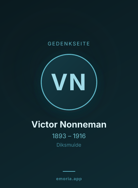 Gedenkportrait von Victor Nonneman