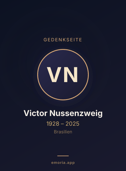 Gedenkportrait von Victor Nussenzweig