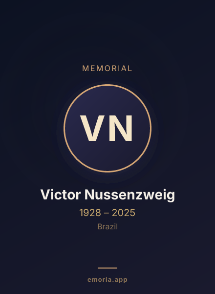 Memorial portrait of Victor Nussenzweig