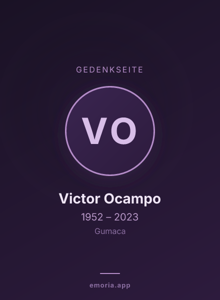 Gedenkportrait von Victor Ocampo