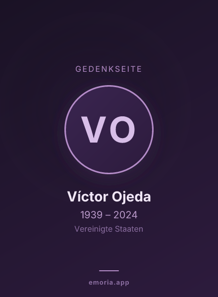 Gedenkportrait von Víctor Ojeda