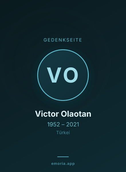 Gedenkportrait von Victor Olaotan