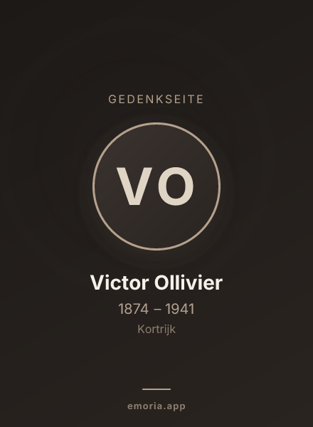 Gedenkportrait von Victor Ollivier
