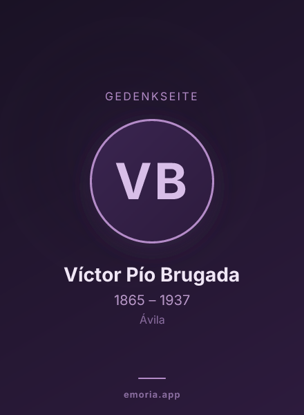 Gedenkportrait von Víctor Pío Brugada