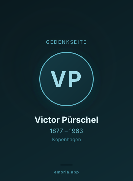 Gedenkportrait von Victor Pürschel