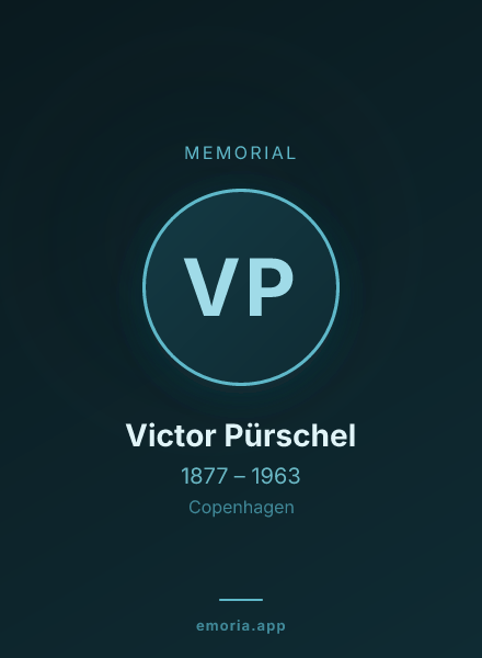 Memorial portrait of Victor Pürschel