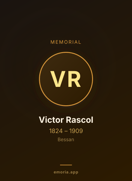 Memorial portrait of Victor Rascol