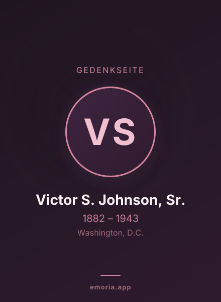 Gedenkportrait von Victor S. Johnson, Sr.
