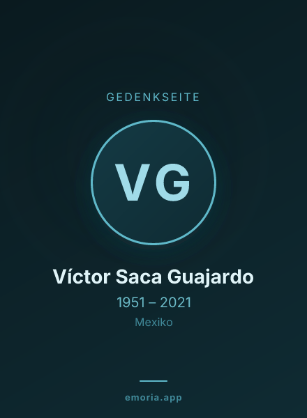 Gedenkportrait von Víctor Saca Guajardo