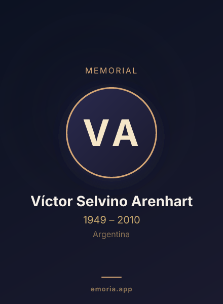 Memorial portrait of Víctor Selvino Arenhart