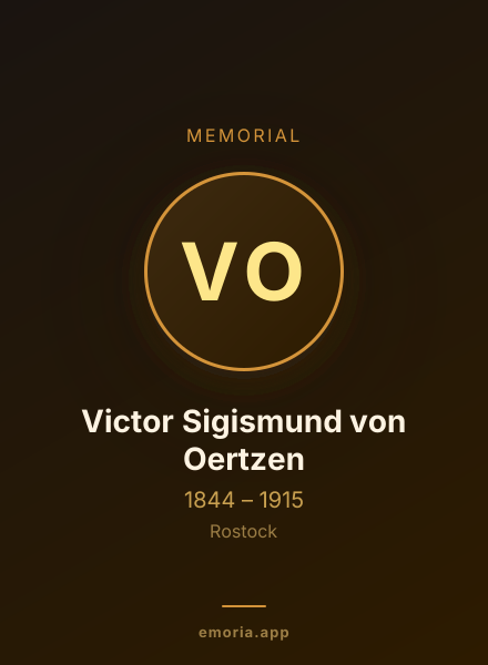 Memorial portrait of Victor Sigismund von Oertzen