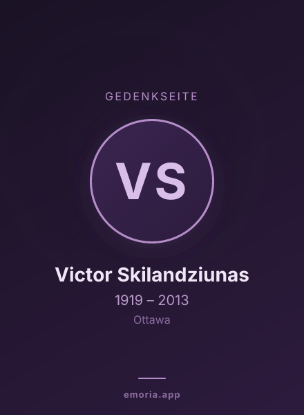 Gedenkportrait von Victor Skilandziunas