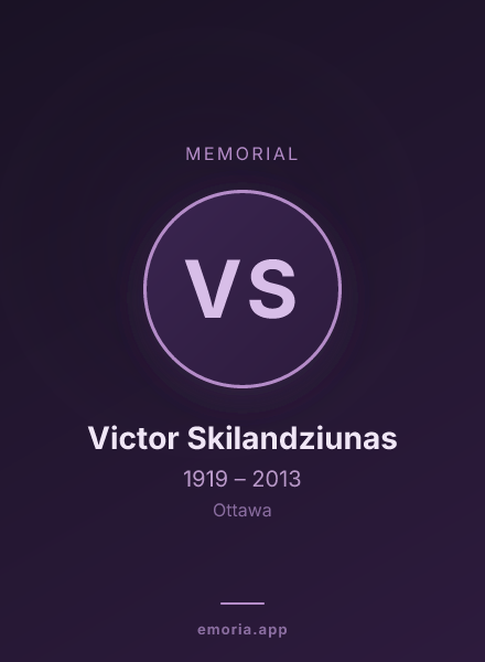 Memorial portrait of Victor Skilandziunas