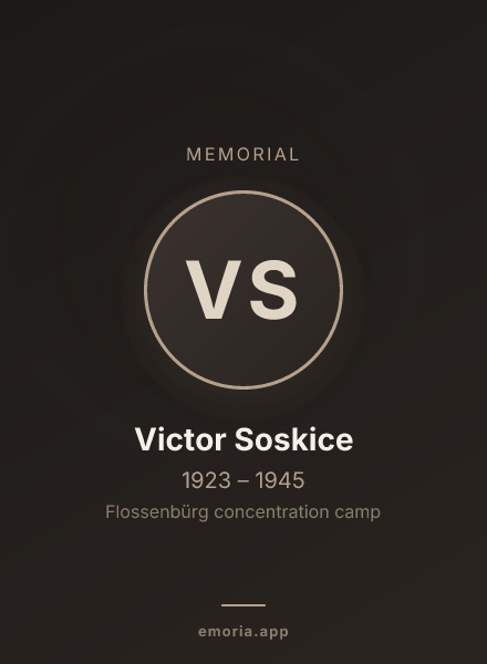 Memorial portrait of Victor Soskice