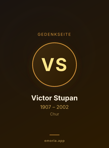 Gedenkportrait von Victor Stupan