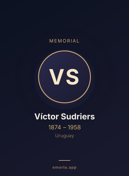 Memorial portrait of Víctor Sudriers