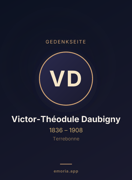 Gedenkportrait von Victor-Théodule Daubigny
