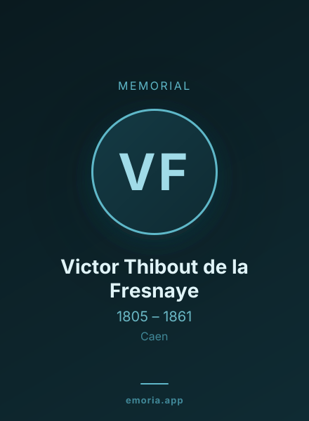 Memorial portrait of Victor Thibout de la Fresnaye