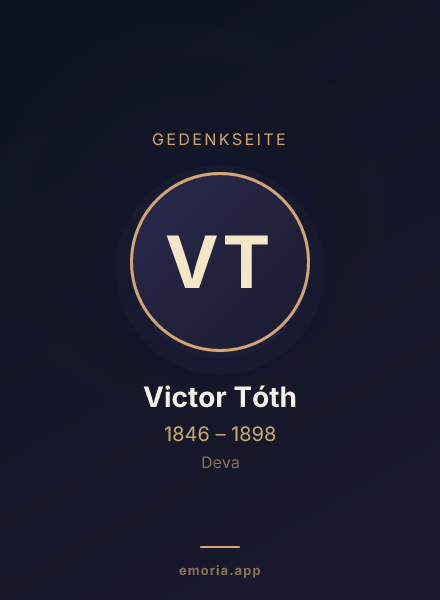 Gedenkportrait von Victor Tóth