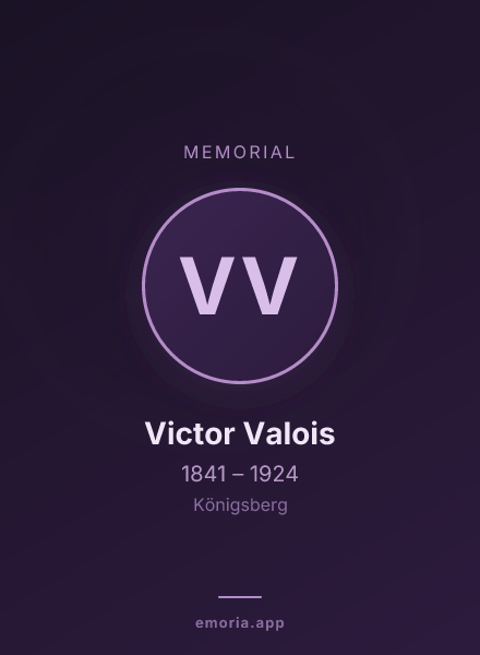 Memorial portrait of Victor Valois