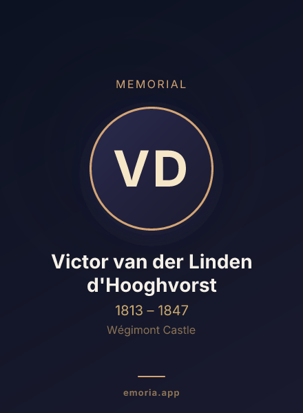 Memorial portrait of Victor van der Linden d'Hooghvorst