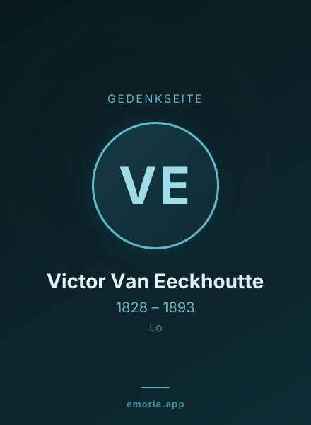 Gedenkportrait von Victor Van Eeckhoutte