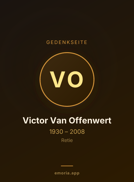 Gedenkportrait von Victor Van Offenwert