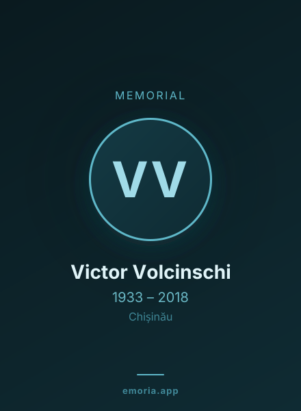 Memorial portrait of Victor Volcinschi