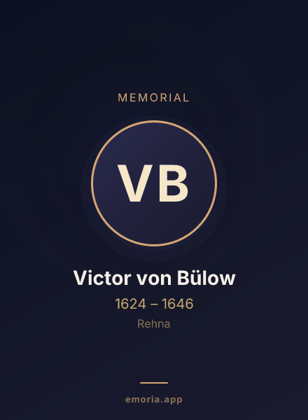 Memorial portrait of Victor von Bülow