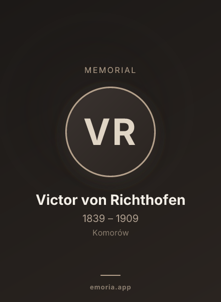 Memorial portrait of Victor von Richthofen