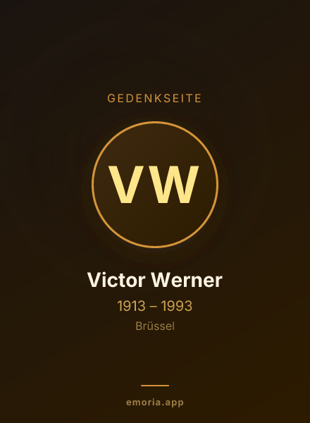 Gedenkportrait von Victor Werner