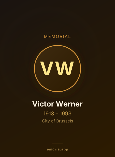 Memorial portrait of Victor Werner