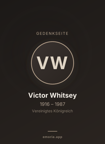 Gedenkportrait von Victor Whitsey