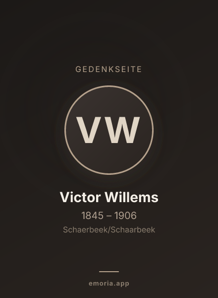 Gedenkportrait von Victor Willems