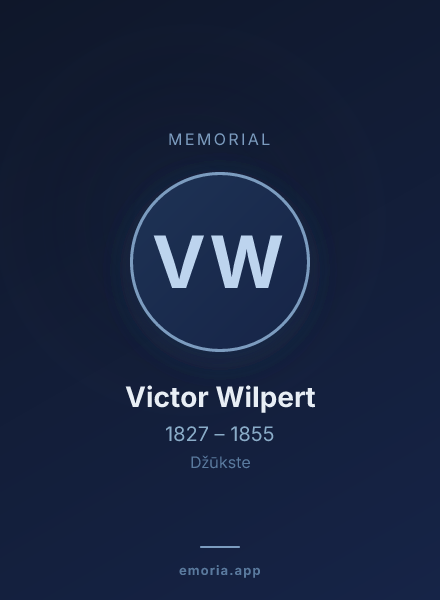 Memorial portrait of Victor Wilpert