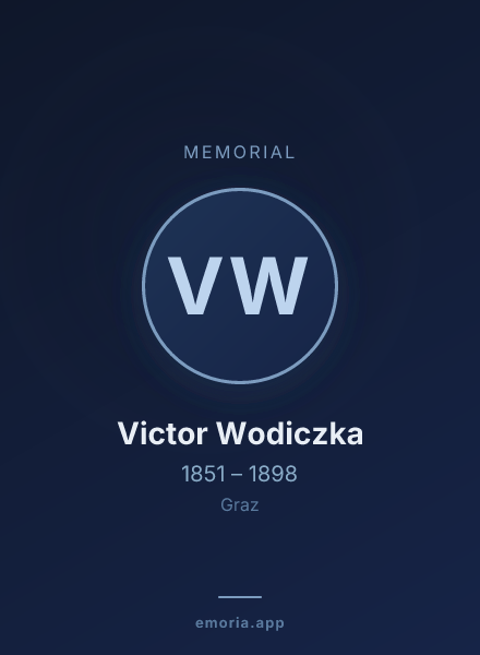 Memorial portrait of Victor Wodiczka