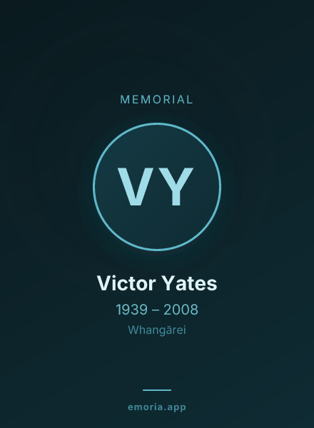 Memorial portrait of Victor Yates