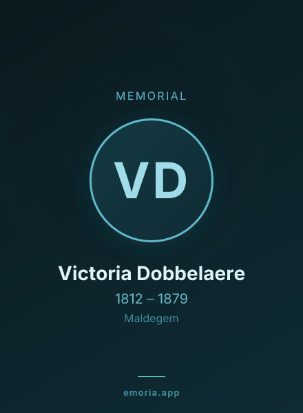 Memorial portrait of Victoria Dobbelaere
