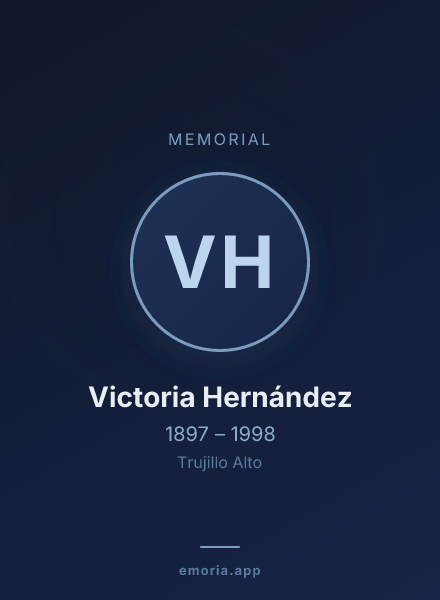 Memorial portrait of Victoria Hernández